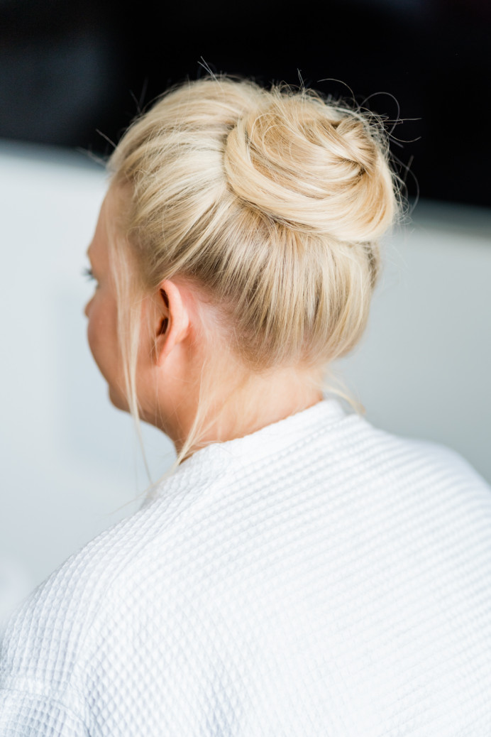 - Make Me Bridal Artist: Glow-Occasion Hair Specialists. Photography by: Gemma Giorgio. #classic #weddinghair #highbun #bun #bridalhairup #softhair