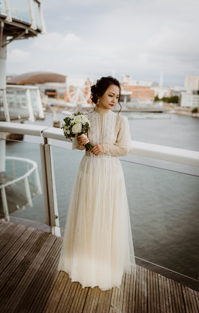 China Doll - Make Me Bridal Artist: Janet White-Ashby & Co.. Photography by: Simon Murray Images. #naturalmakeup #weddingmorning #bridalmakeup #bridalhair #prep #chignon #chinesebride #makeup #asianbride #hair #weddingdress #bridehair
