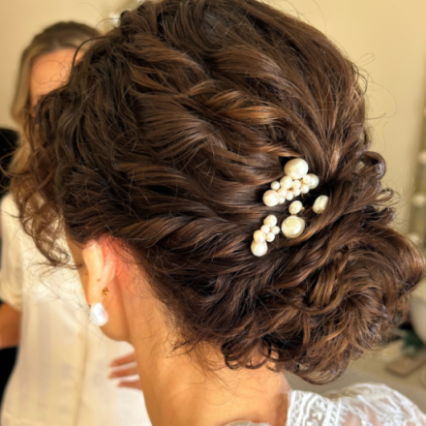 Naturally enhanced curly up do. - #curlyupdo