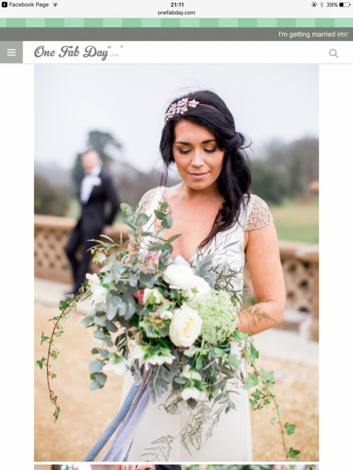 A soft, natural makeup look was achieved by enhancing the brides flawless glowing skin. The soft curls were loosely pined to the side as the bride wanted to have most of her hair down and really show off the gorgeous headband. - Make Me Bridal Artist: Flawless essence. Photography by: Philippa. #naturalmakeup #halfuphair #curls #headband