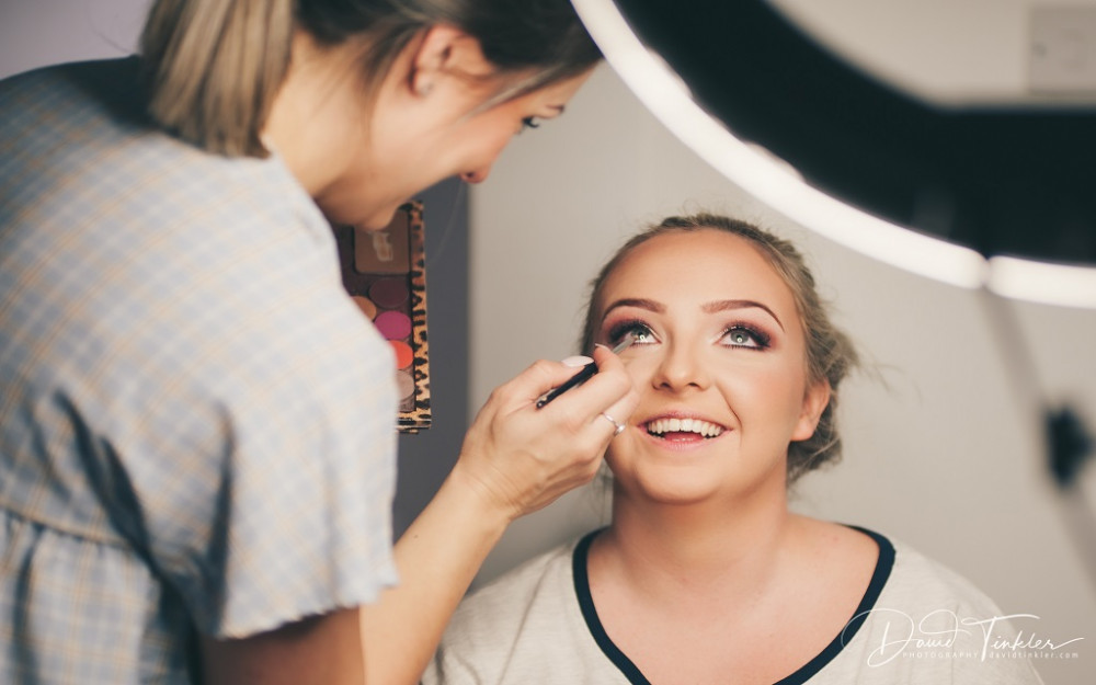 - Make Me Bridal Artist: Made Up By Lynsey. Photography by: David Tinkler. #glamorous #blonde #bridalmakeup #prettymakeup