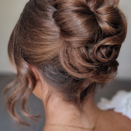 A brunette version of the popular and highly-requested Pammy bridal updo! Hair design created by Brides By Rose. - #updo #bridalupdo #eleganthighupdo #weddingessex
