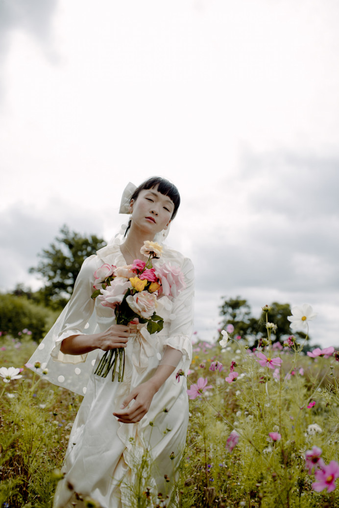 Really cool hair and makeup for a shoot with A Most Curious Wedding Fair - Make Me Bridal Artist: Flaming Bride. Photography by: Sarah Burton. #naturalmakeup #modernbride #coolbride