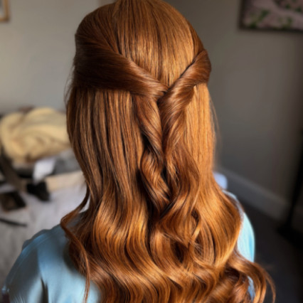 Smooth half up half down - #halfuphair #smoothwave #halfuphalfdown