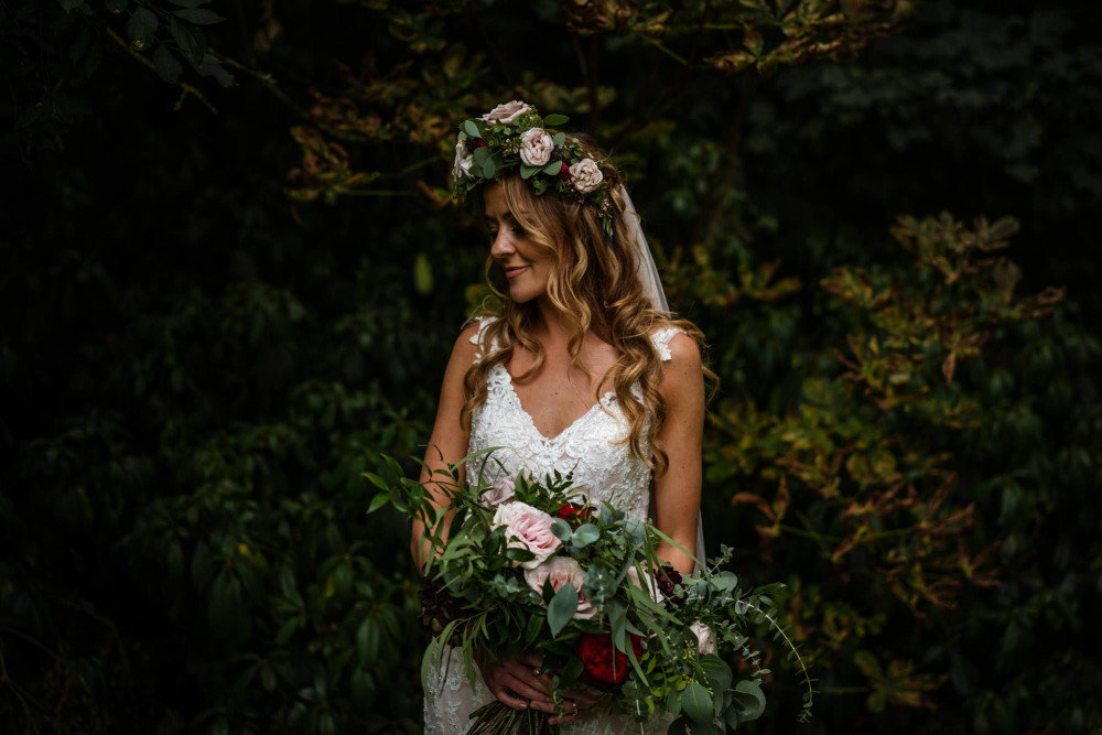 - Make Me Bridal Artist: Kelly Hanks Hair Design . Photography by: Andi and Szerdi. #bohemian #boho #flowercrown #curls #rustic