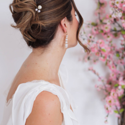  Photography by: Storme Webster. #bridalhair #lowupdo #modernfrenchpleat