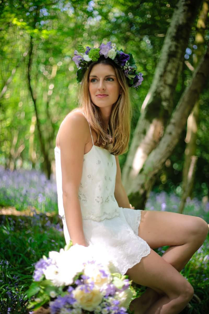 - Make Me Bridal Artist: Sammy Jo The Beauty Box. Photography by: Just Jodie Photography. #boho #flowercrown #bridalmakeup