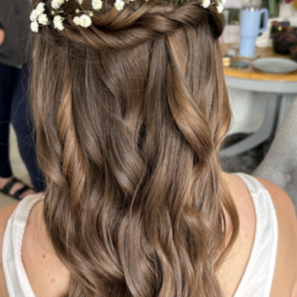  #halfuphair #bridalhair