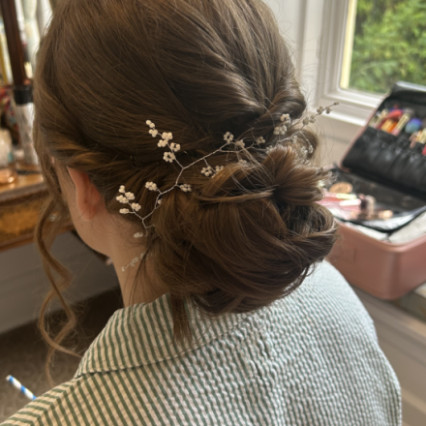  #bridalhair #updo #lowupdo