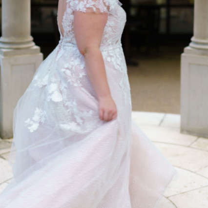 Soft updo, and soft glam make-up for this bride. - #bridalmakeup #bridalhair