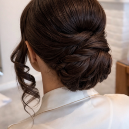 A classic low bun - Photography by: Myself. #classic #elegant #elegantupdo #sophiscated #lowbun