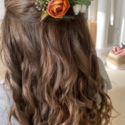  #halfuphair #bridesmaidhair