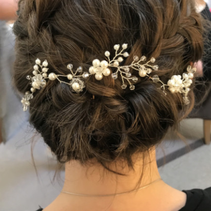  #hairup #braid #bridesmaidhair #bridalhair #hairstyling