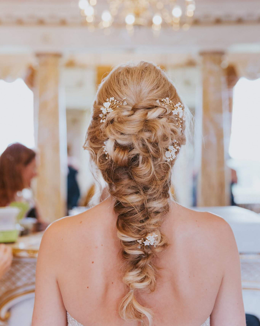 This soft unstructured braid is just so dreamy, just perfect for when you want your hair away from your face but still showing off the length of your hair - Make Me Bridal Artist: Bridal hair by Jennie . Photography by: scott miller . #bohemian