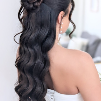  #halfuphair #brunette #dorsethair