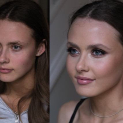  #bridalmakeup #charlottetilbury #bridesmaidmakeup #glamourous #glowingskin #prom #prommakeup #beforeandafter