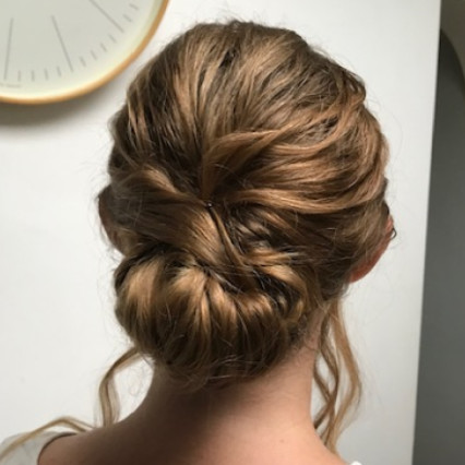 My bride wanted a textured bun. The low bun really suited her relaxed style. - #londonwedding #texturedupdo #summerbride #bridal