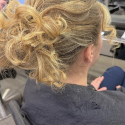  #blonde #updo