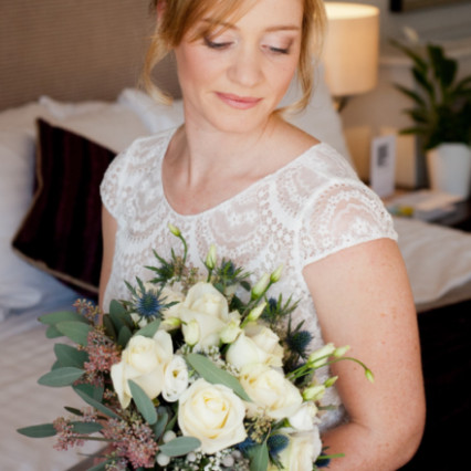 Elegant bridal hair and make-up - #bridalmakeup #sleekbun