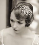 This 1920's finger wave is a classic Downtown Abby hairstyle - Make Me Bridal Artist: Kreative Hairdressing . Photography by: Richard Milner . #classic #1920s