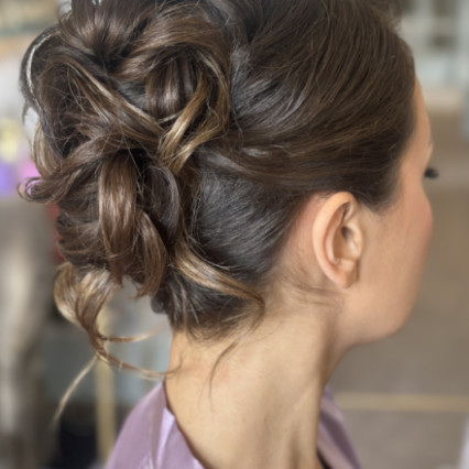  #boho #highbun
