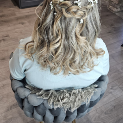  #bohemian #halfuphair #curls #braids