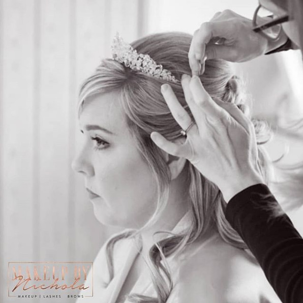 Hair and airbrush makeup by Nichola - Make Me Bridal Artist: Makeup By Nichola. Photography by: Doodle Shots Photography.