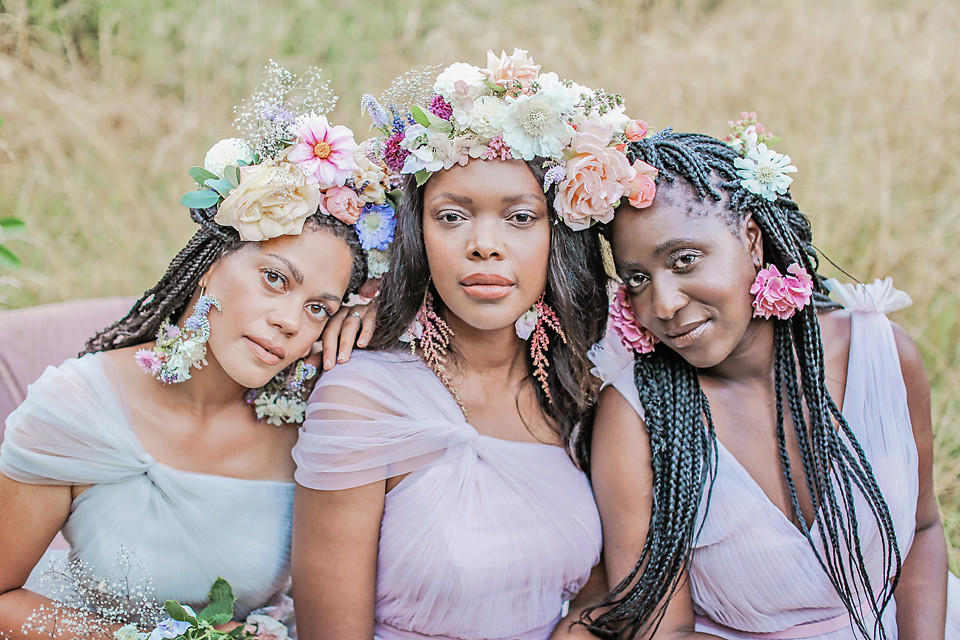 Concept and Styling @thewhiteemporium
Photographer @victoriamitchellphotography
Florist @flowers_at_fiftyeight
Dresses @thth_bridesmaids
Furniture @nikkitapdesigns_hire
Grazing Table @gourmetdinnerlady
Cake @onepartlovebakery
Make Up @rosiecerosiomakeup
Hair @kimsandfordhairdressing
Videographer @staceymaephoto

 
Models 
Laura @lauranathsamjoe
Blessing: Insta @ochanya_b
Jabou: Insta @cindersxoxo - Make Me Bridal Artist: Rosie Cerosio Makeup. Photography by: Victoria Mitchell. #boho #flowercrown #romantic