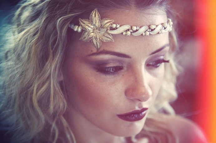 A boho style created for an editorial. - Make Me Bridal Artist: Sabina Ventriglia Makeup Artist. Photography by: Ruth Rose. #bohemian #bridalmakeup #editorial #makeupartist