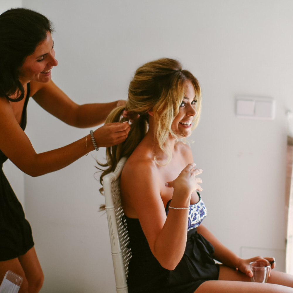 Me doing what I love best - Make Me Bridal Artist: Treats4hair . Photography by: Rebecca. #weddingmorning #gettingready #meatwork