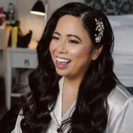 Hollywood waves with soft glam make up - #classic #glamorous #bridalmakeup