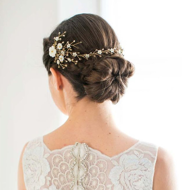 Classic low bun with braid detail - Make Me Bridal Artist: Amanda Roberts Hair & Makeup. Photography by: Anneli Marinovich. #classic #updo #lowupdo #lowbun #hairaccessories